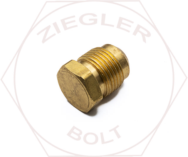 5/8 SAE 45° FLARE PLUG BRASS