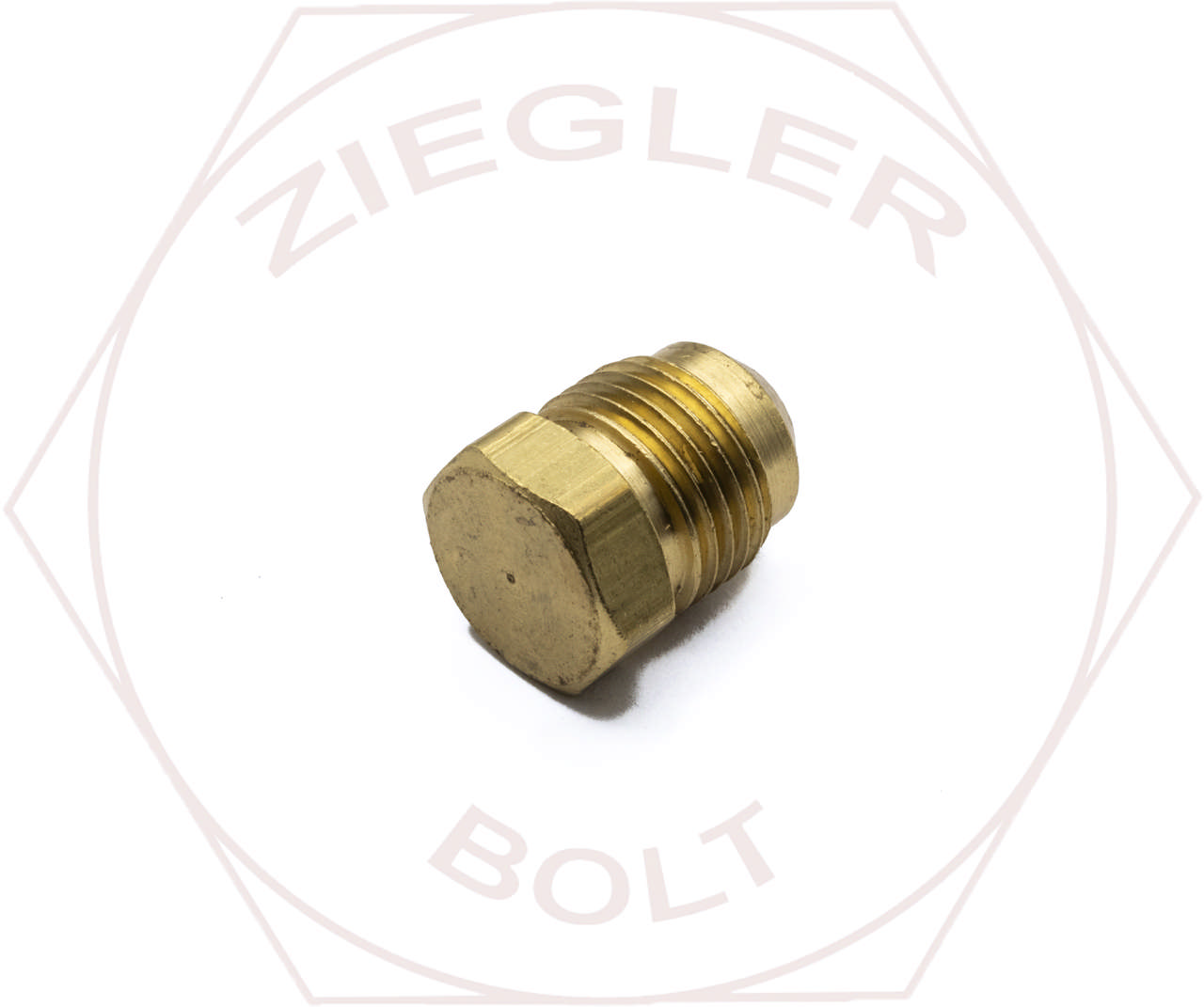 3/8 SAE 45° FLARE PLUG BRASS