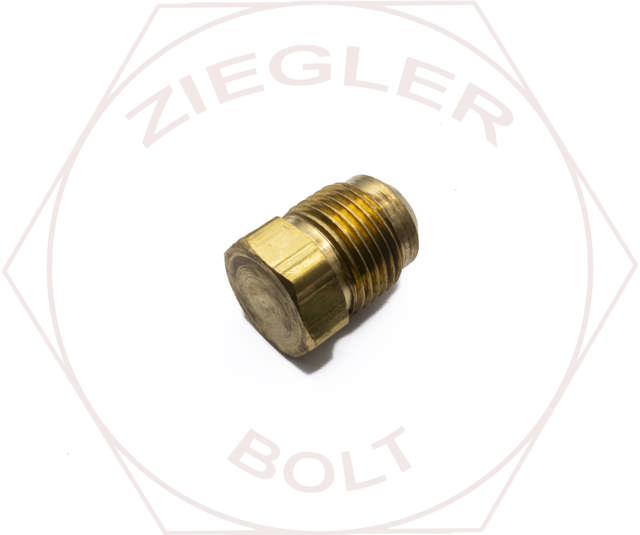 1/2 SAE 45° FLARE PLUG BRASS