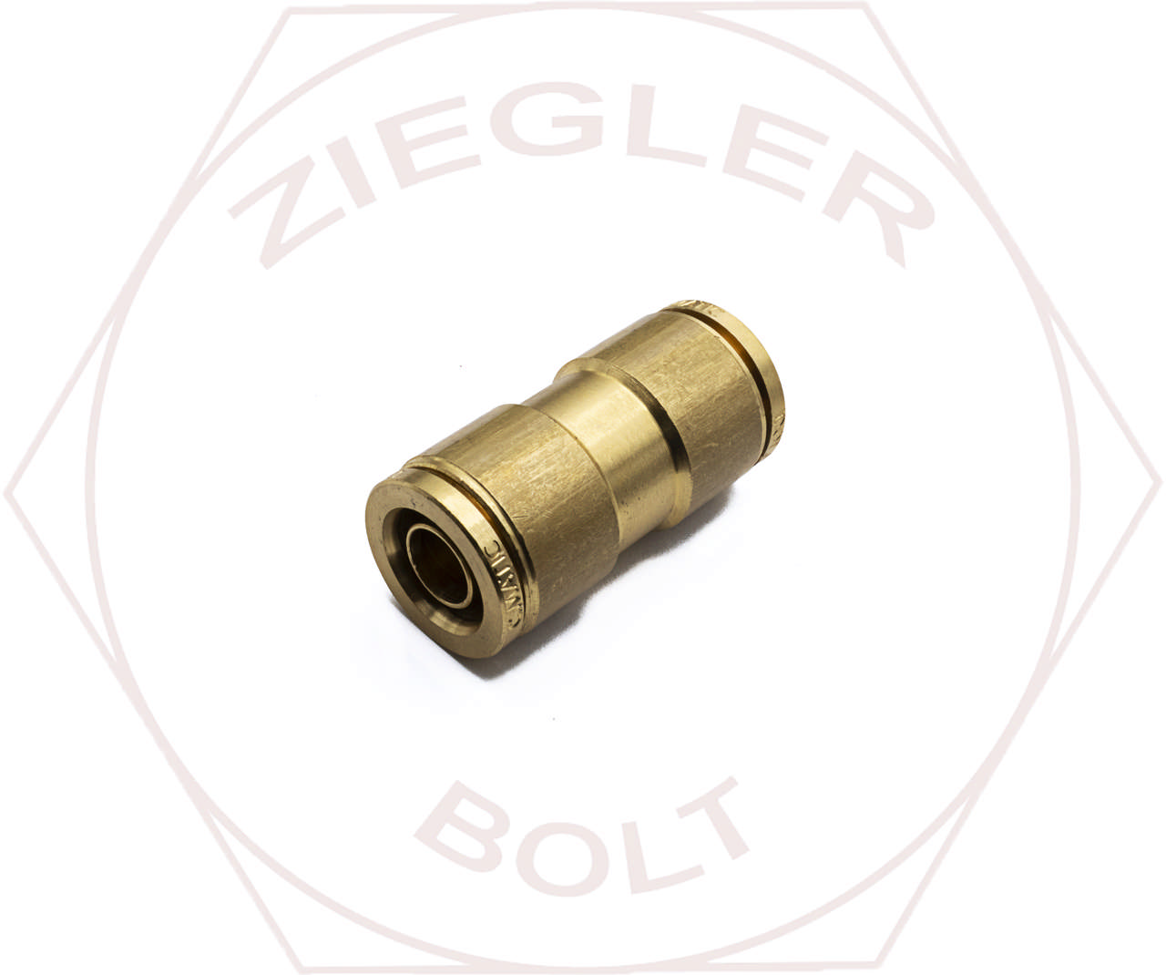 1/2T UNION PUSH-IN CONNECTOR BRASS