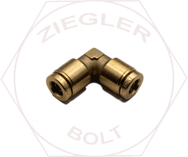 1/4T DOT PUSH-IN UNION ELBOW BRASS