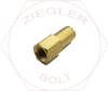 1/4 X 1/8T DOT PUSH-IN FEMALE CONNECTOR BRASS