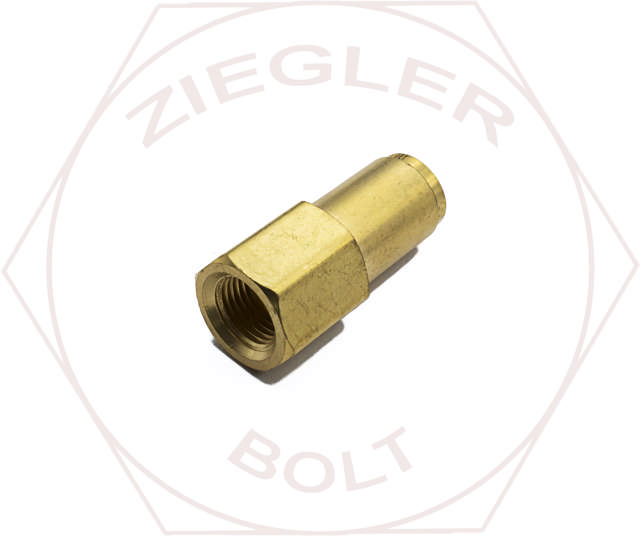 1/4 X 1/8T DOT PUSH-IN FEMALE CONNECTOR BRASS