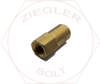 1/4 X 3/8T DOT PUSH-IN FEMALE CONNECTOR BRASS