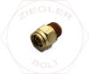 5/8 X 1/2 DOT PUSH-IN MALE CONNECTOR BRASS