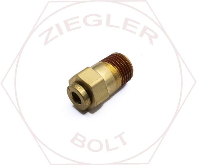 5/32 X 1/8 DOT PUSH-IN MALE CONNECTOR BRASS