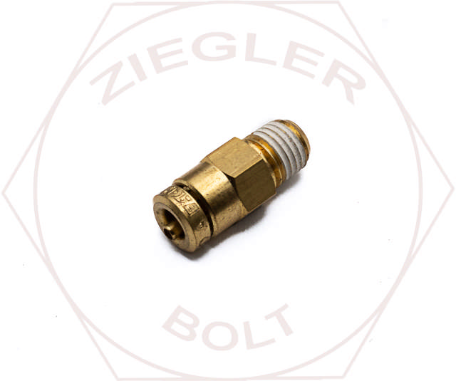 5/32 X 1/16 DOT PUSH-IN MALE CONNECTOR BRASS