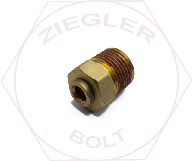 1/4T X 3/8 DOT PUSH-IN MALE CONNECTOR BRASS