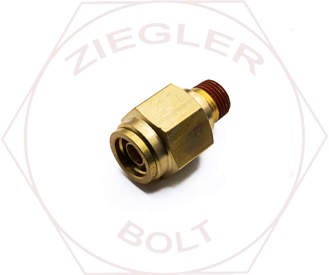 3/8T X 1/8 PUSH-IN MALE CONNECTOR BRASS