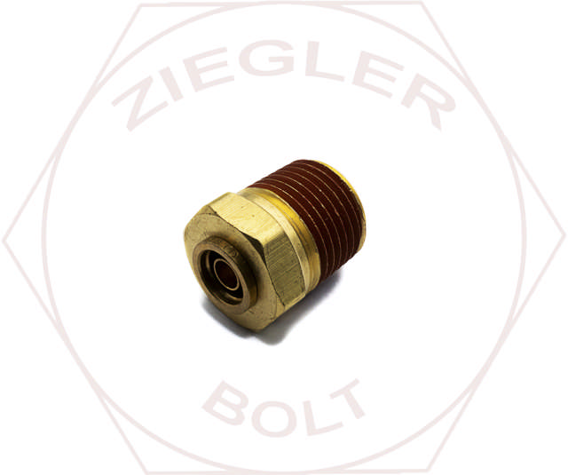 3/8T X 1/2 DOT PUSH-IN MALE CONNECTOR BRASS