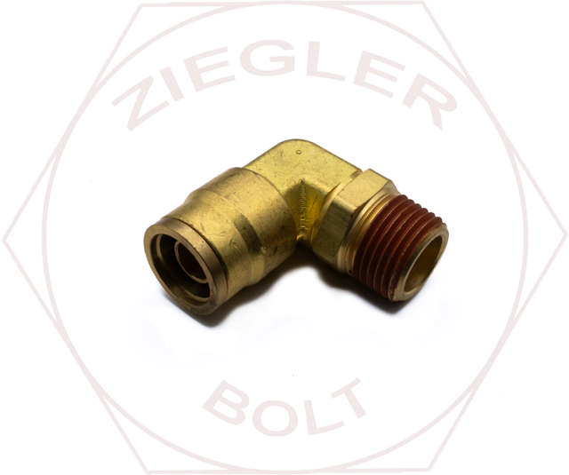 5/8T X 1/2 PUSH-IN 90° MALE ELBOW BRASS