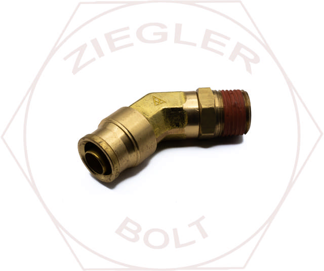 3/16T X 1/8 PUSH-IN 90° MALE ELBOW BRASS