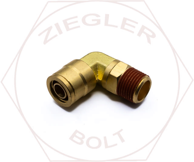 1/2T X 3/8 PUSH-IN 90° MALE ELBOW BRASS