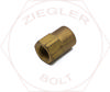 3/16T X 1/8P INVERTED FLARE FEMALE CONNECTOR BRASS