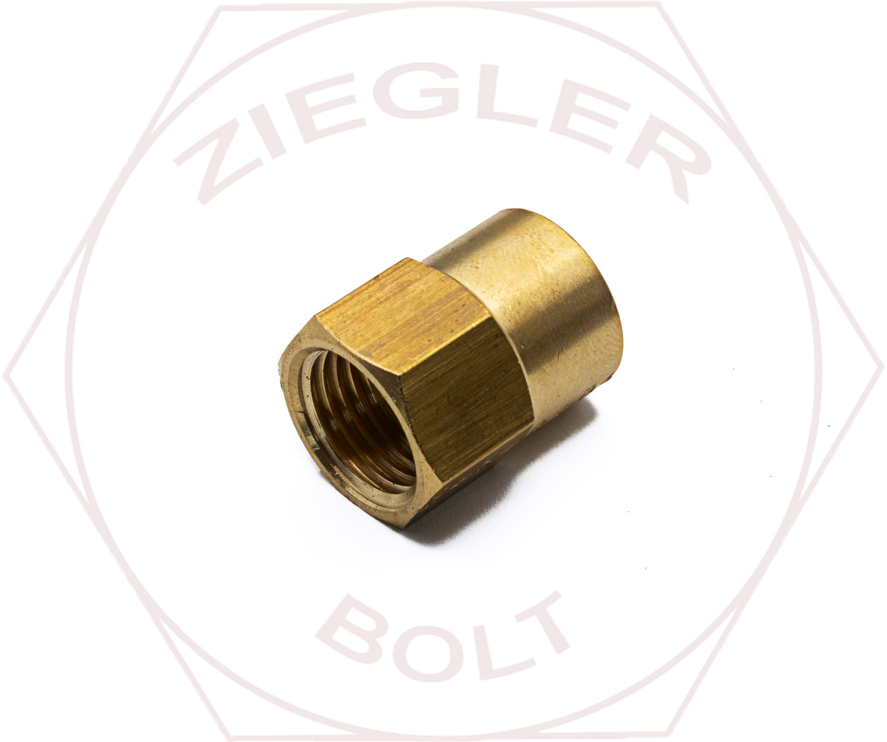 5/16T X 1/8P INVERTED FLARE FEMALE CONNECTOR BRASS