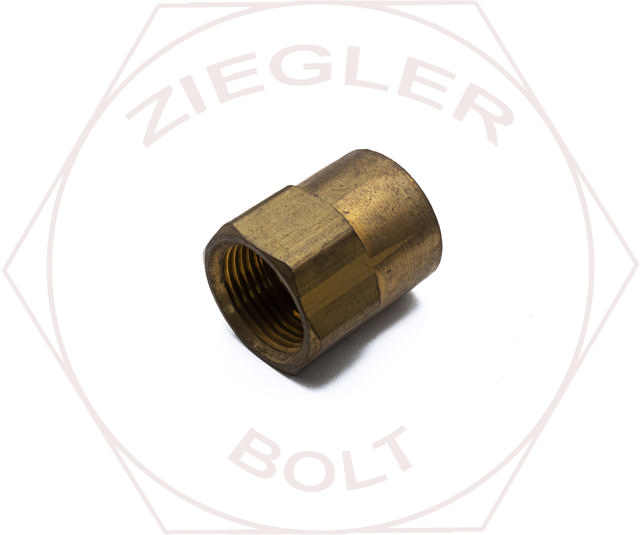 7/16T X 1/4P INVERTED FLARE FEMALE CONNECTOR BRASS
