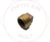 1 SQUARE HEAD PIPE PLUG BRASS