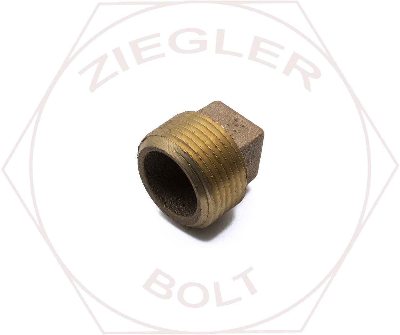 1 SQUARE HEAD PIPE PLUG BRASS