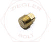 3/8 SQUARE HEAD PIPE PLUG BRASS