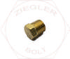 1/4 HEX HEAD PIPE PLUG BRASS