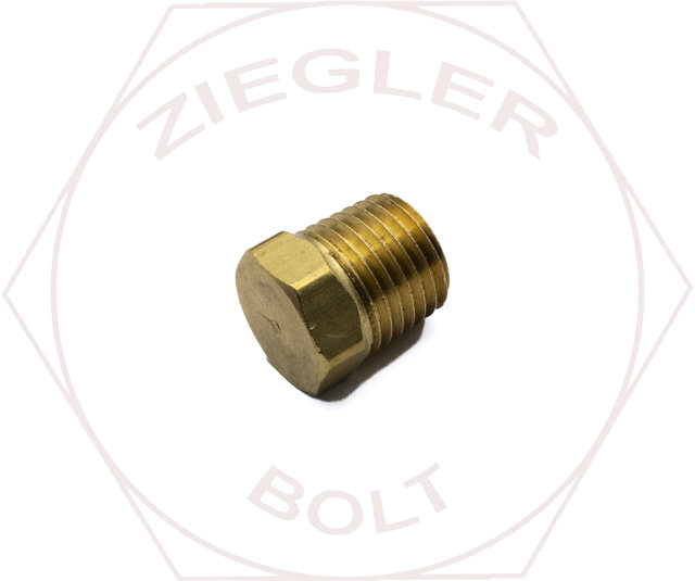 1/4 HEX HEAD PIPE PLUG BRASS