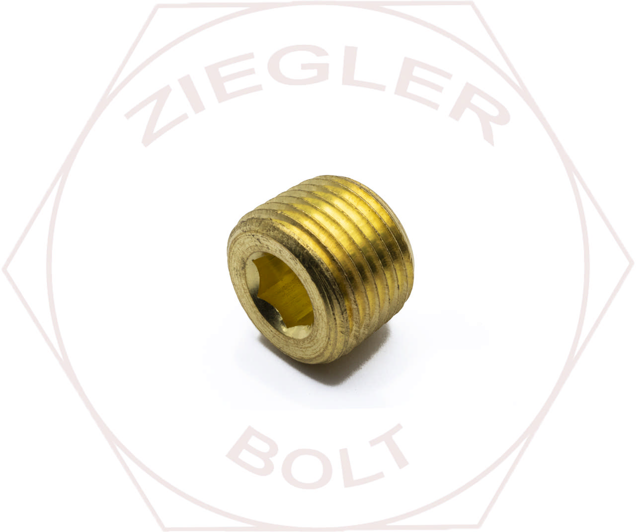 1/2 COUNTERSUNK SOCKET PIPE PLUG BRASS