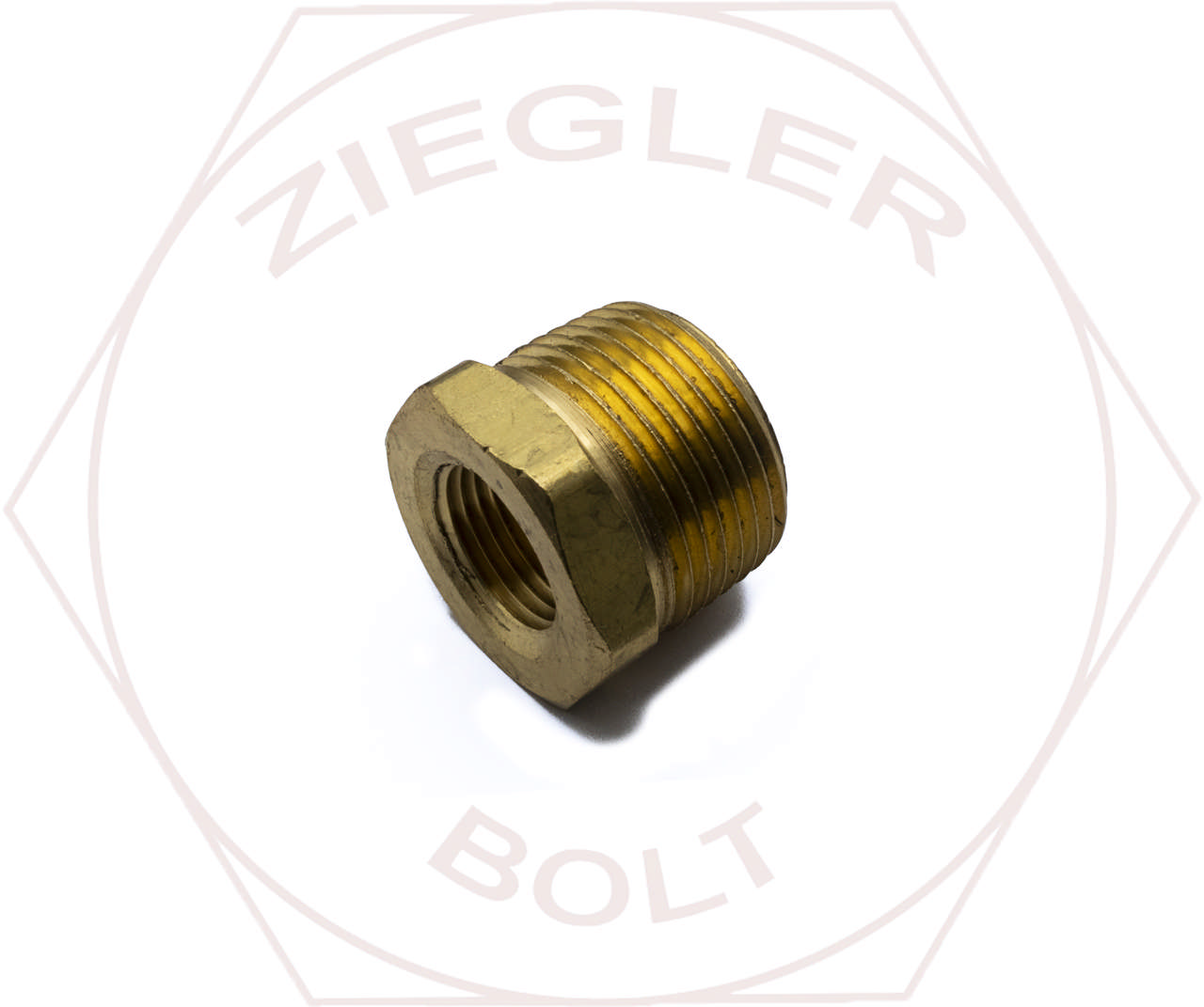 3/4M X 3/8F HEX PIPE REDUCER BUSHING BRASS