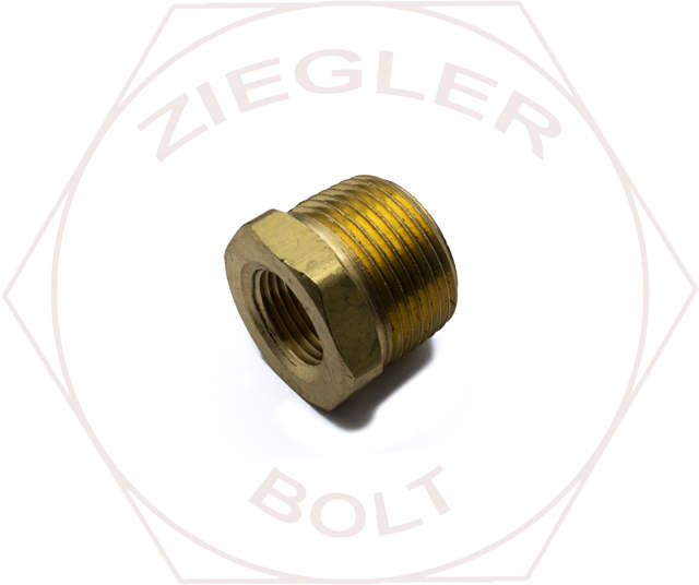 3/4M X 3/8F HEX PIPE REDUCER BUSHING BRASS