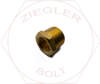 1M X 3/4F HEX PIPE REDUCER BUSHING BRASS