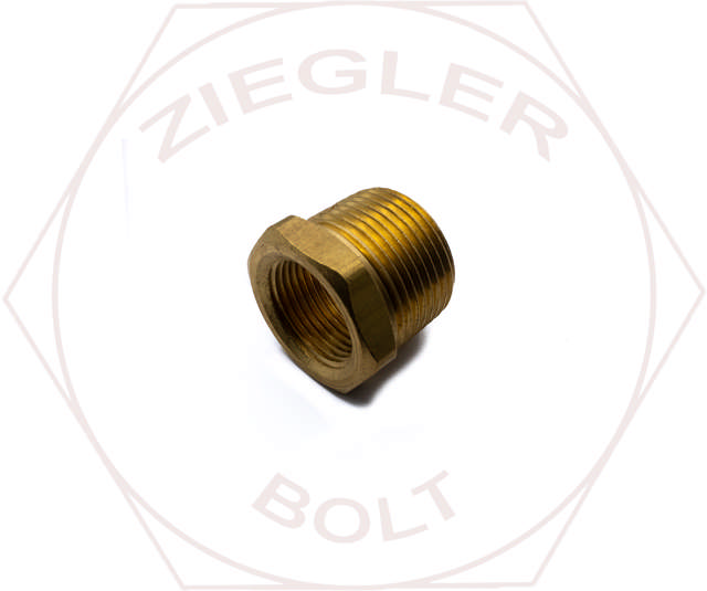 1M X 3/4F HEX PIPE REDUCER BUSHING BRASS