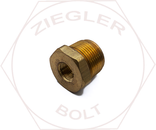 1 M X 3/8 F HEX PIPE REDUCER BUSHINGS BRASS