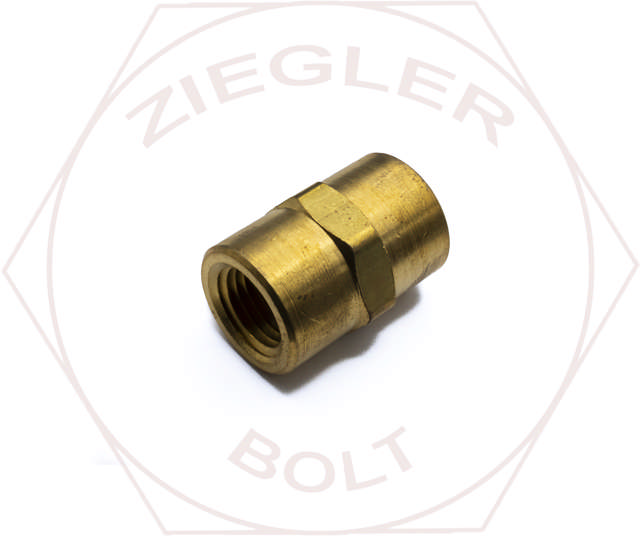 1/4 NPT PIPE COUPLING BRASS