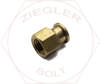 1/4 X 1/8 NPT PIPE REDUCING COUPLING BRASS