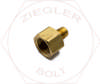 3/8 NPT X 1/8NPT PIPE REDUCING COUPLING BRASS