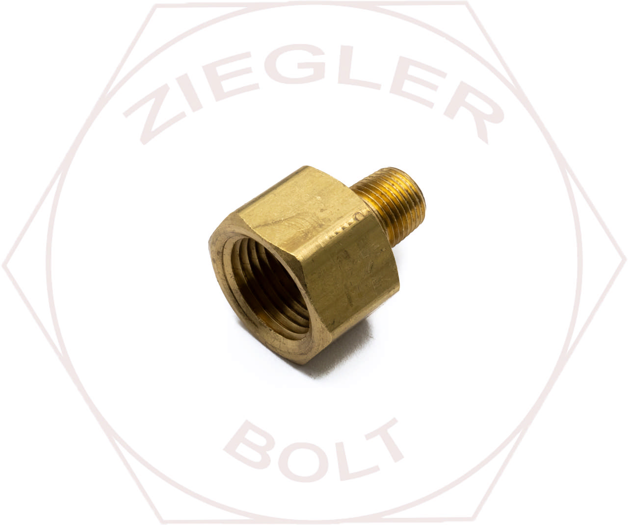 3/8 NPT X 1/8NPT PIPE REDUCING COUPLING BRASS