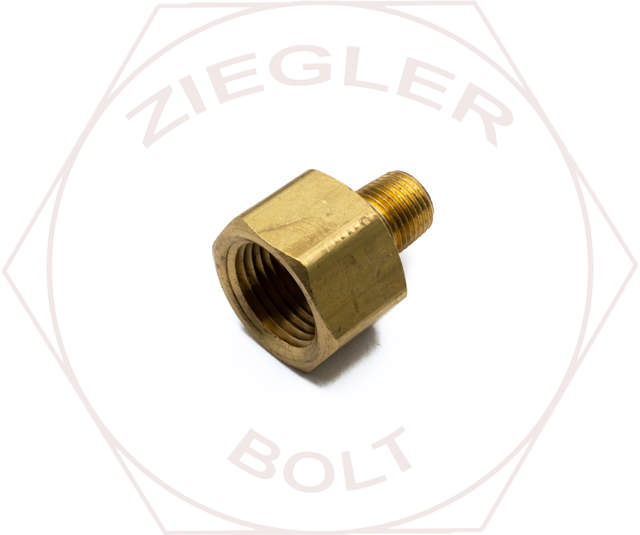 3/8 NPT X 1/8NPT PIPE REDUCING COUPLING BRASS