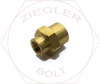 1/2 NPT X 1/4NPT PIPE REDUCING COUPLING BRASS