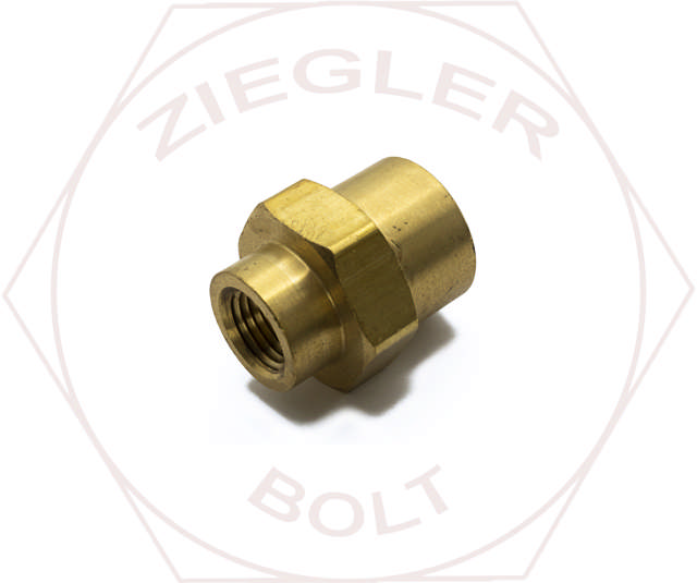1/2 NPT X 1/4NPT PIPE REDUCING COUPLING BRASS
