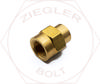 1/2NPT X 3/8NPT PIPE REDUCING COUPLING BRASS