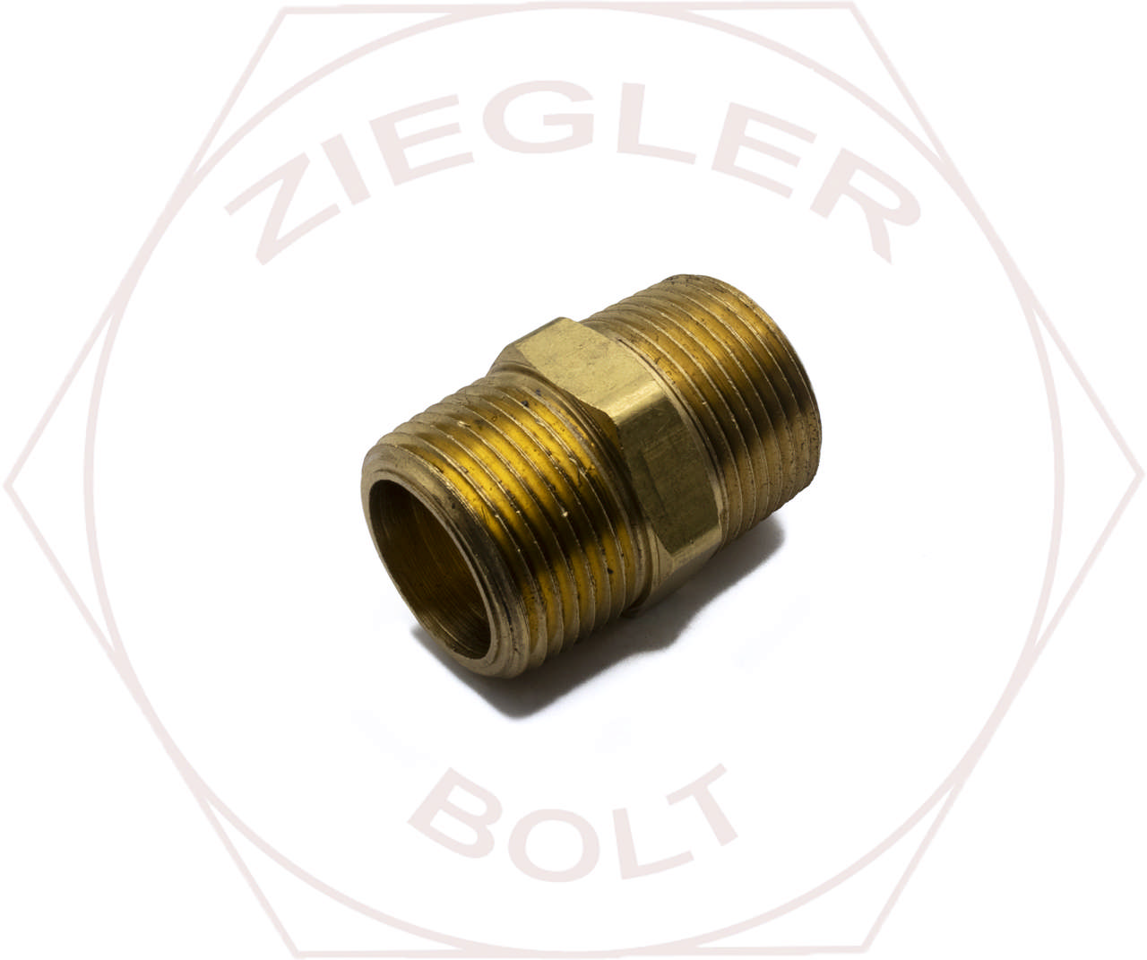 3/4 NPT HEX PIPE NIPPLES BRASS