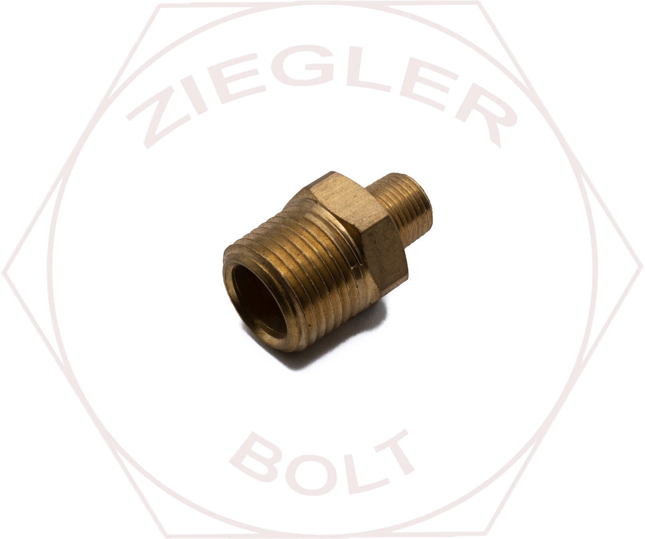 3/8 X 1/8 NPT HEX PIPE NIPPLES BRASS
