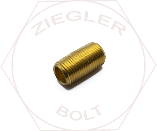 1/8 NPT CLOSE NIPPLE BRASS
