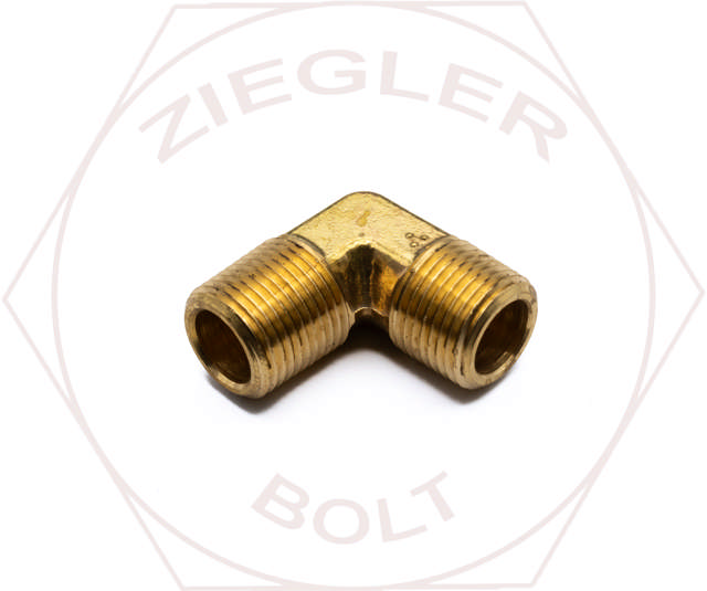 3/8 NPT 90° MALE ELBOW BRASS