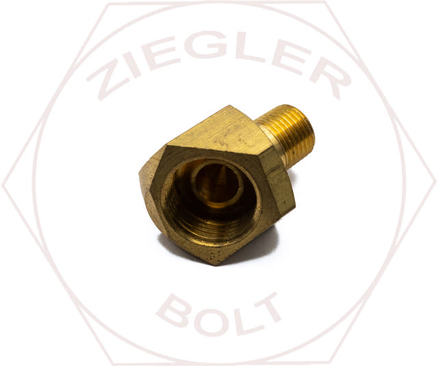 3/8T X 1/8P 45° INVERTED FLARE MALE ELBOW BRASS