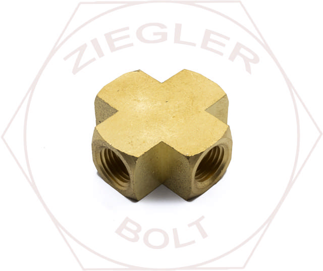 1/4 NPT CROSS BRASS