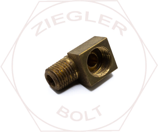 3/8T X 1/4P INVERTED FLARE MALE ELBOW BRASS