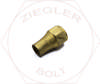 5/8 TUBE LONG NUT 45° INVERTED FLARE BRASS