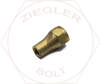 3/16 TUBE LONG NUT 45° INVERTED FLARE BRASS