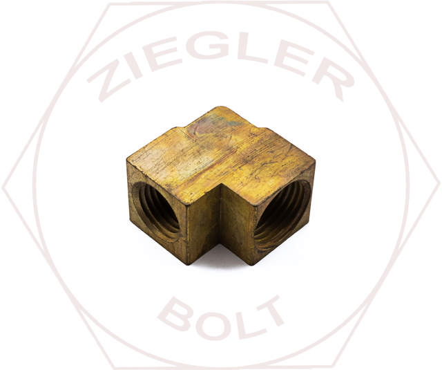 3/8T X 1/4P INVERTED FLARE FEMALE ELBOW BRASS