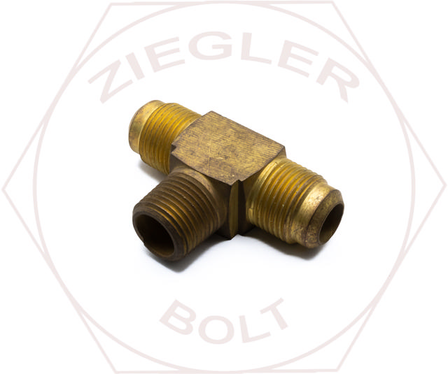 5/8T X 1/2P SAE 45° FLARE MALE BRANCH TEE BRASS